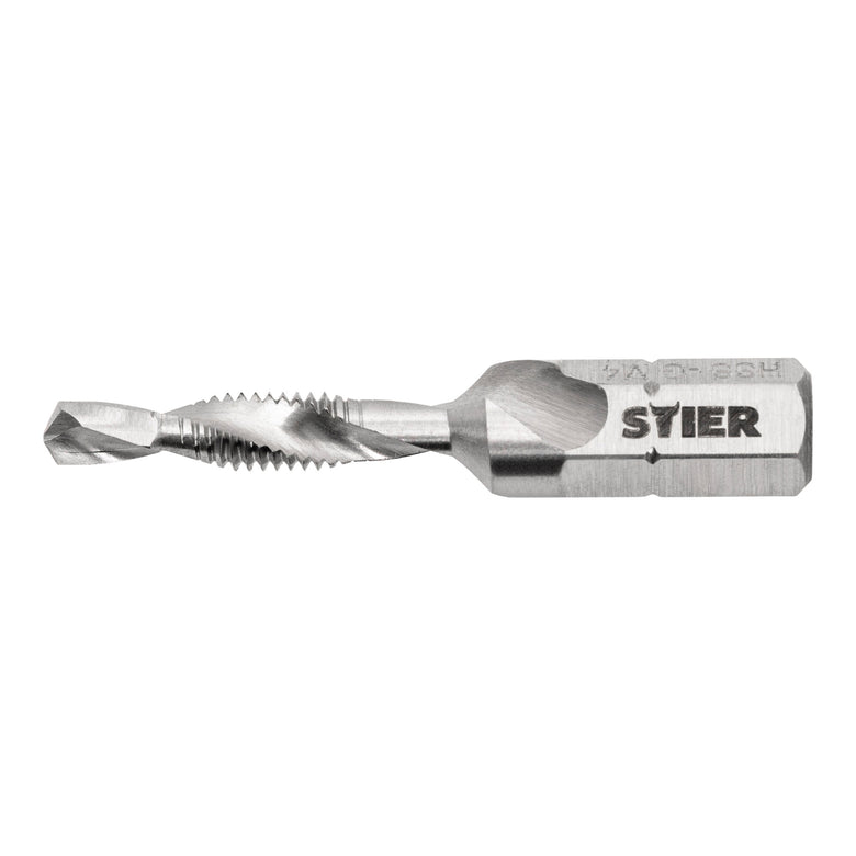 STIER combination tap bit M3 to M10 DIN 3126 HSS-G 1/4" hexagon