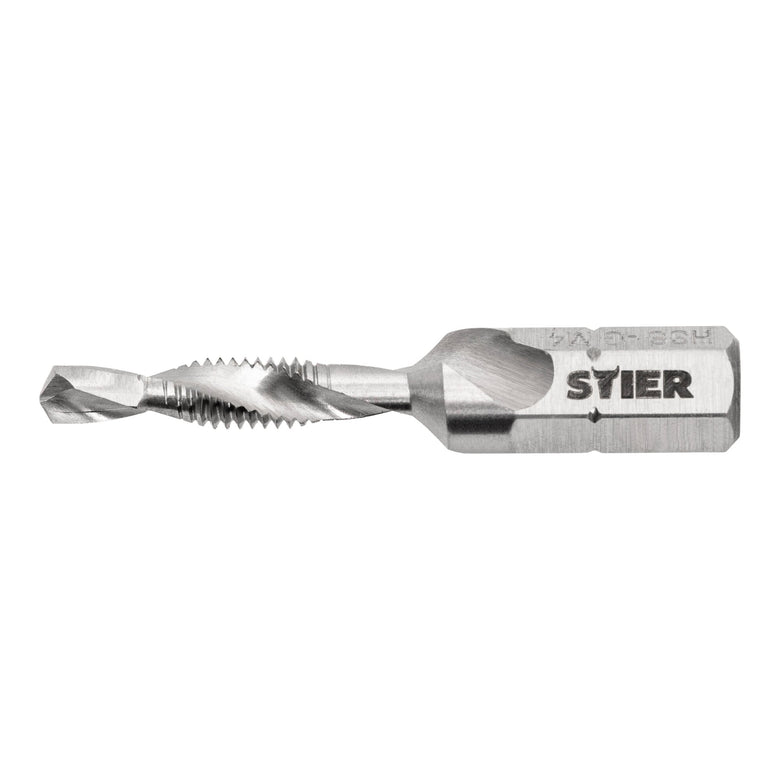 STIER Kombigewindebohrer Bit M3 bis M10 DIN 3126 HSS-G 1/4"-Sechskant
