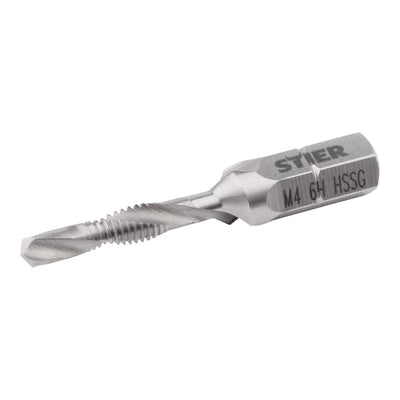 STIER Kombigewindebohrer Bit M3 bis M10 DIN 3126 HSS-G 1/4"-Sechskant