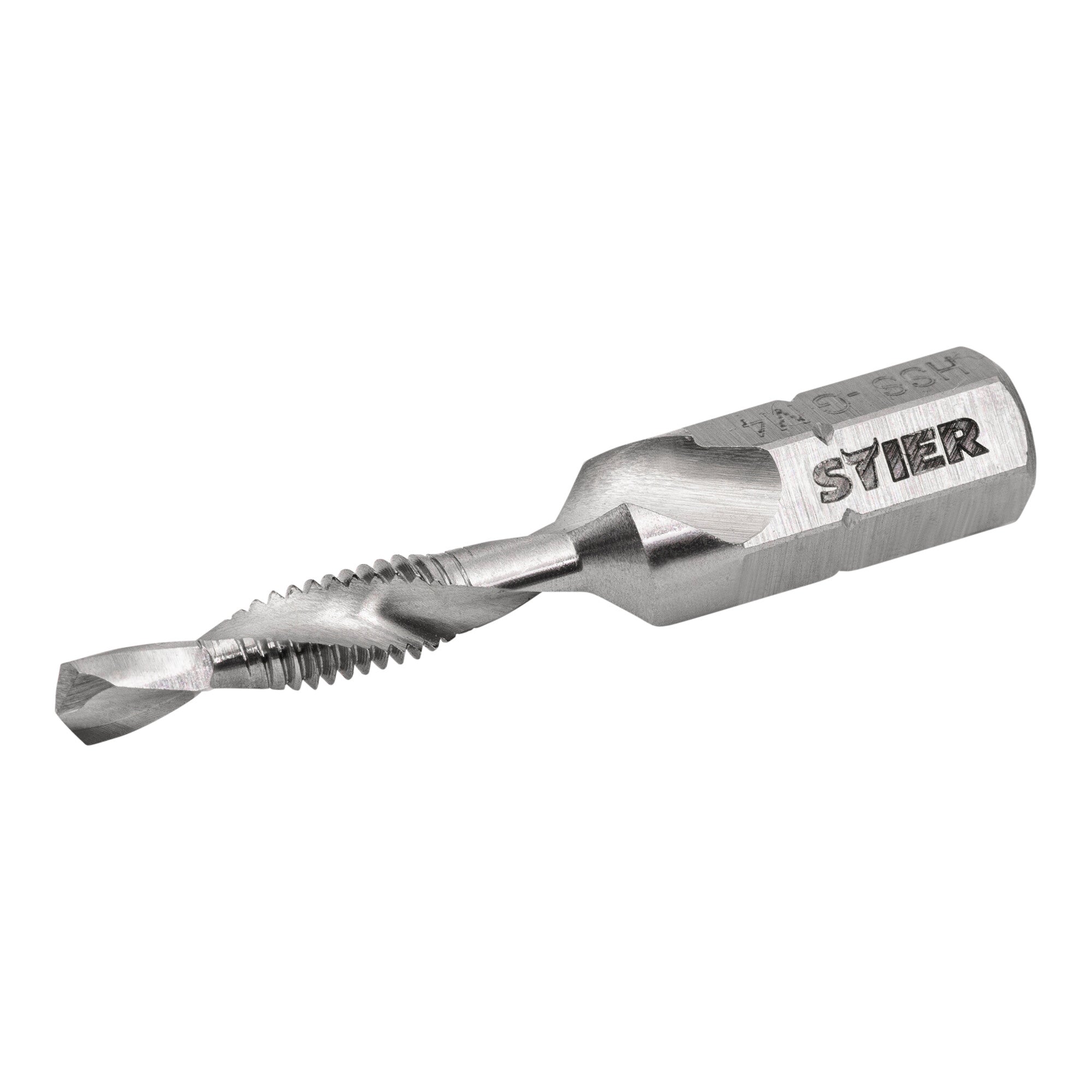 STIER combination tap bit M3 to M10 DIN 3126 HSS-G 1/4" hexagon