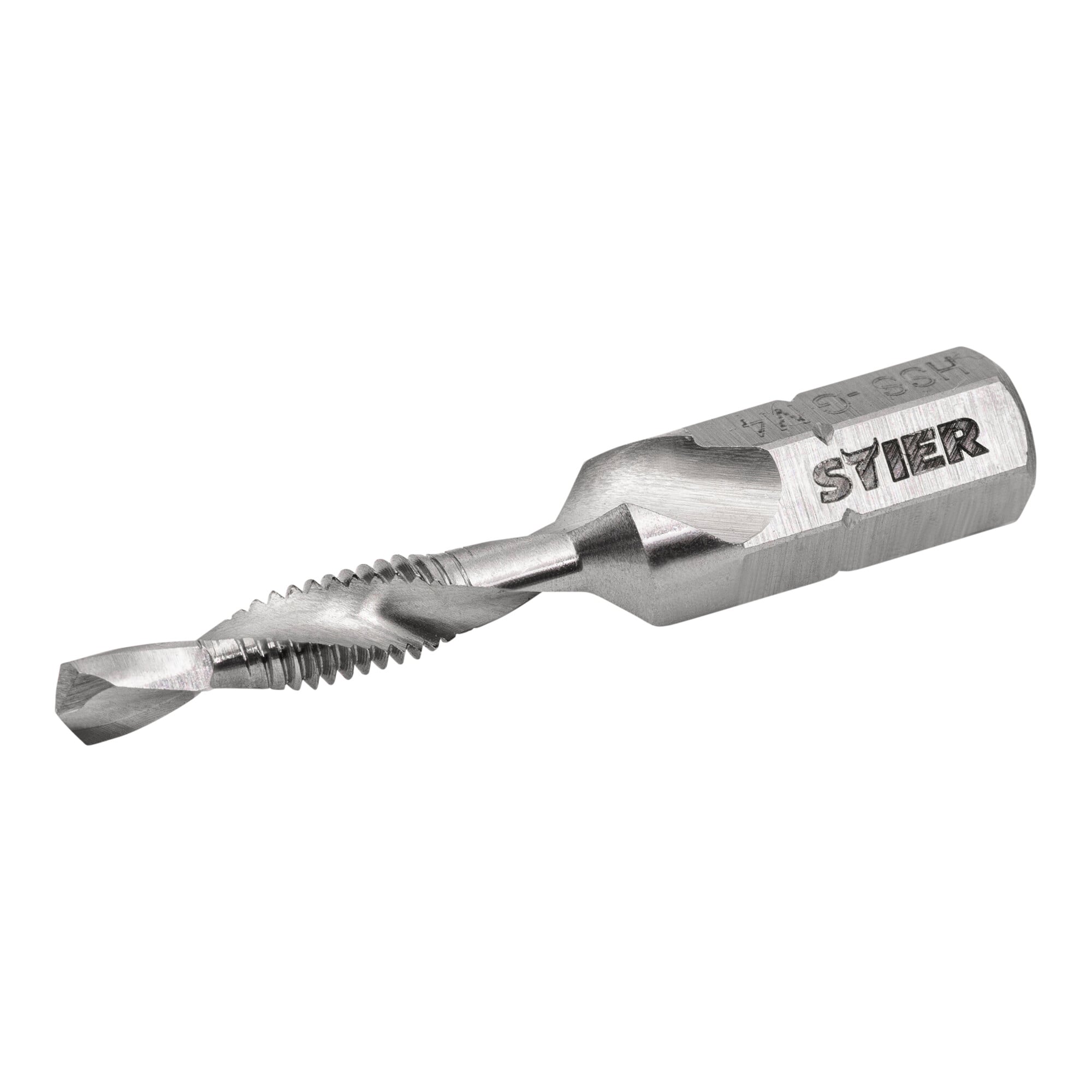 STIER Kombigewindebohrer Bit M3 bis M10 DIN 3126 HSS-G 1/4"-Sechskant