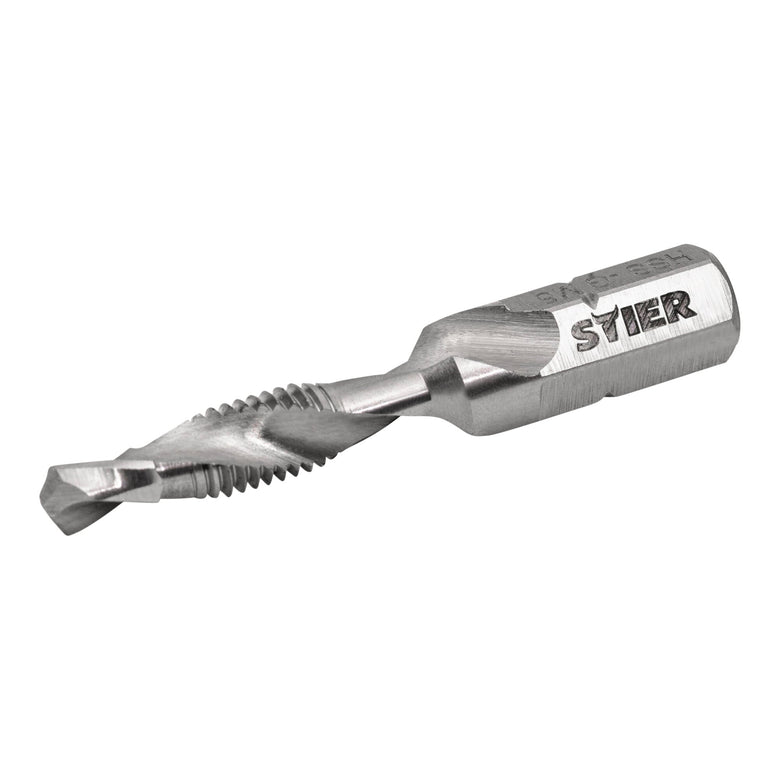 STIER Kombigewindebohrer Bit M3 bis M10 DIN 3126 HSS-G 1/4"-Sechskant