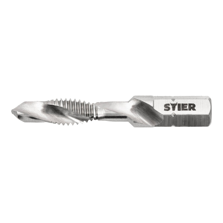 STIER combination tap bit M3 to M10 DIN 3126 HSS-G 1/4" hexagon