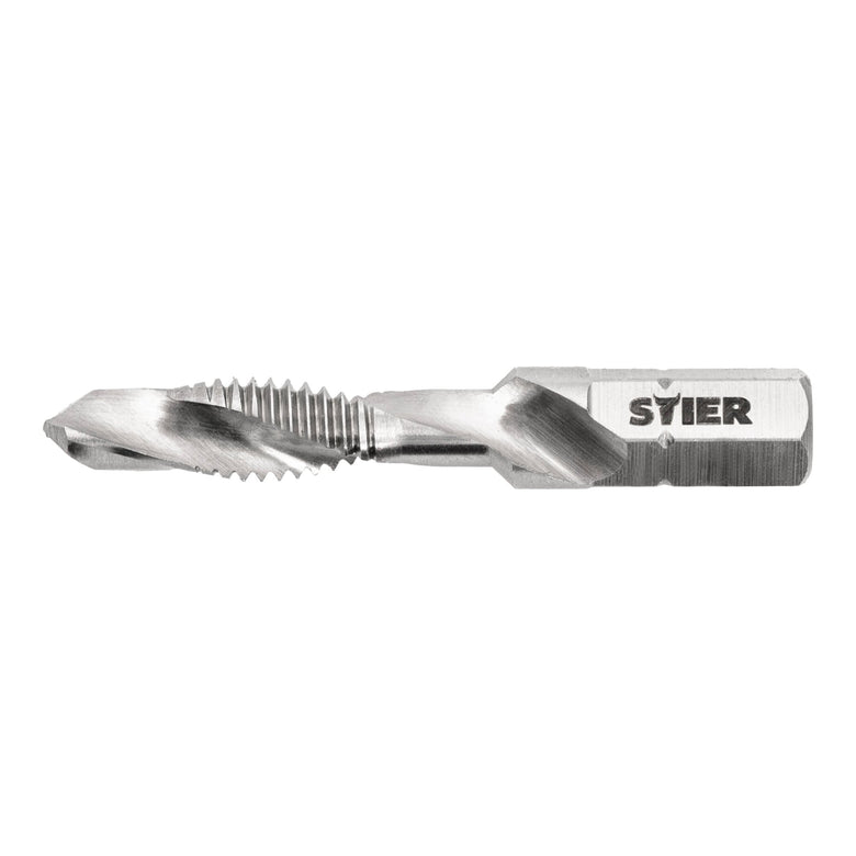STIER Kombigewindebohrer Bit M3 bis M10 DIN 3126 HSS-G 1/4"-Sechskant