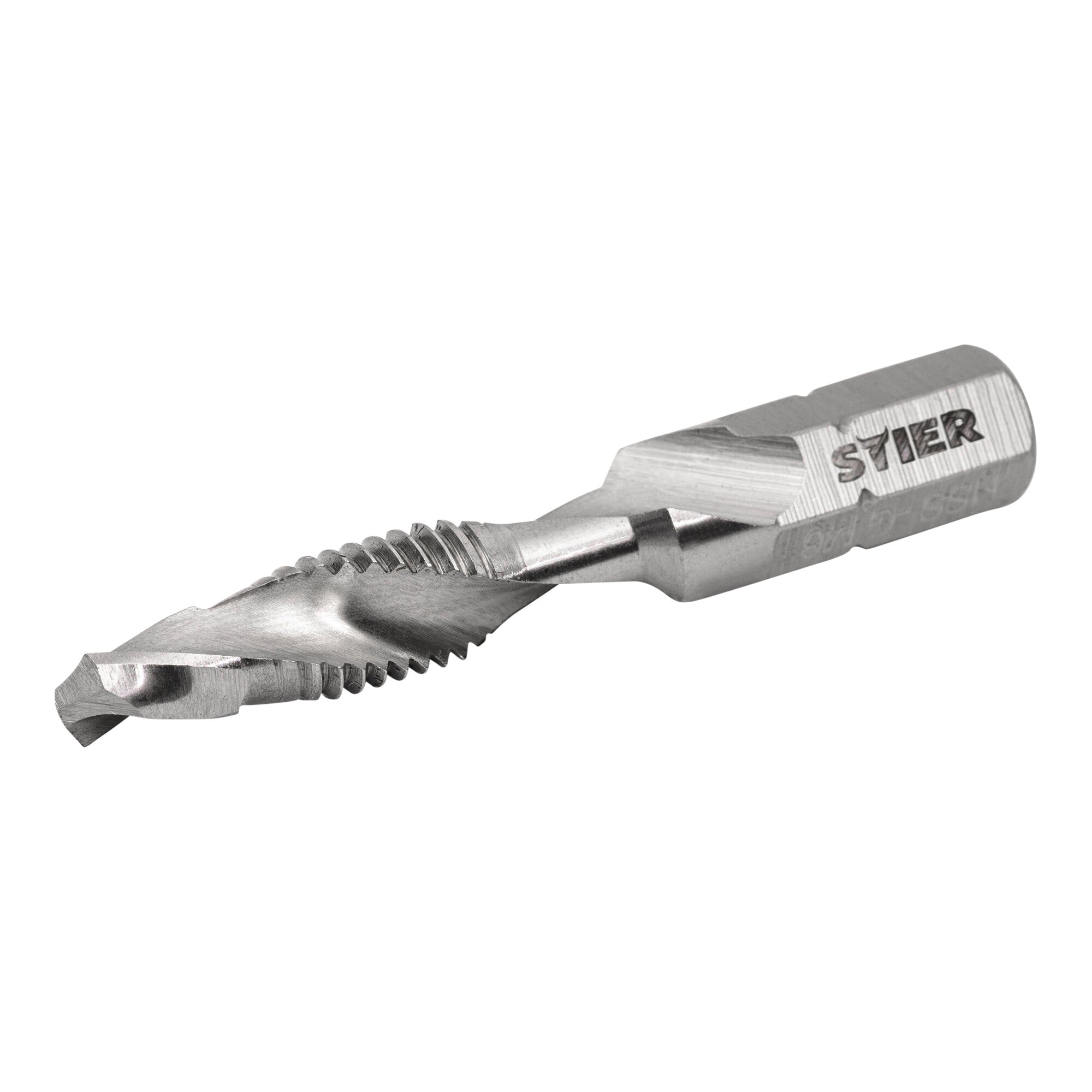 STIER combination tap bit M3 to M10 DIN 3126 HSS-G 1/4" hexagon