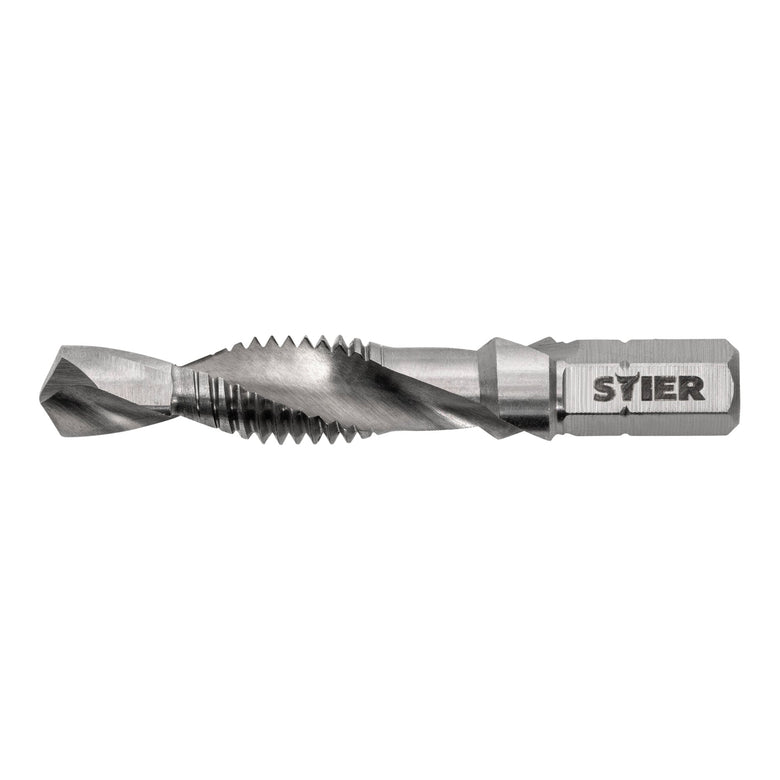 STIER Kombigewindebohrer Bit M3 bis M10 DIN 3126 HSS-G 1/4"-Sechskant