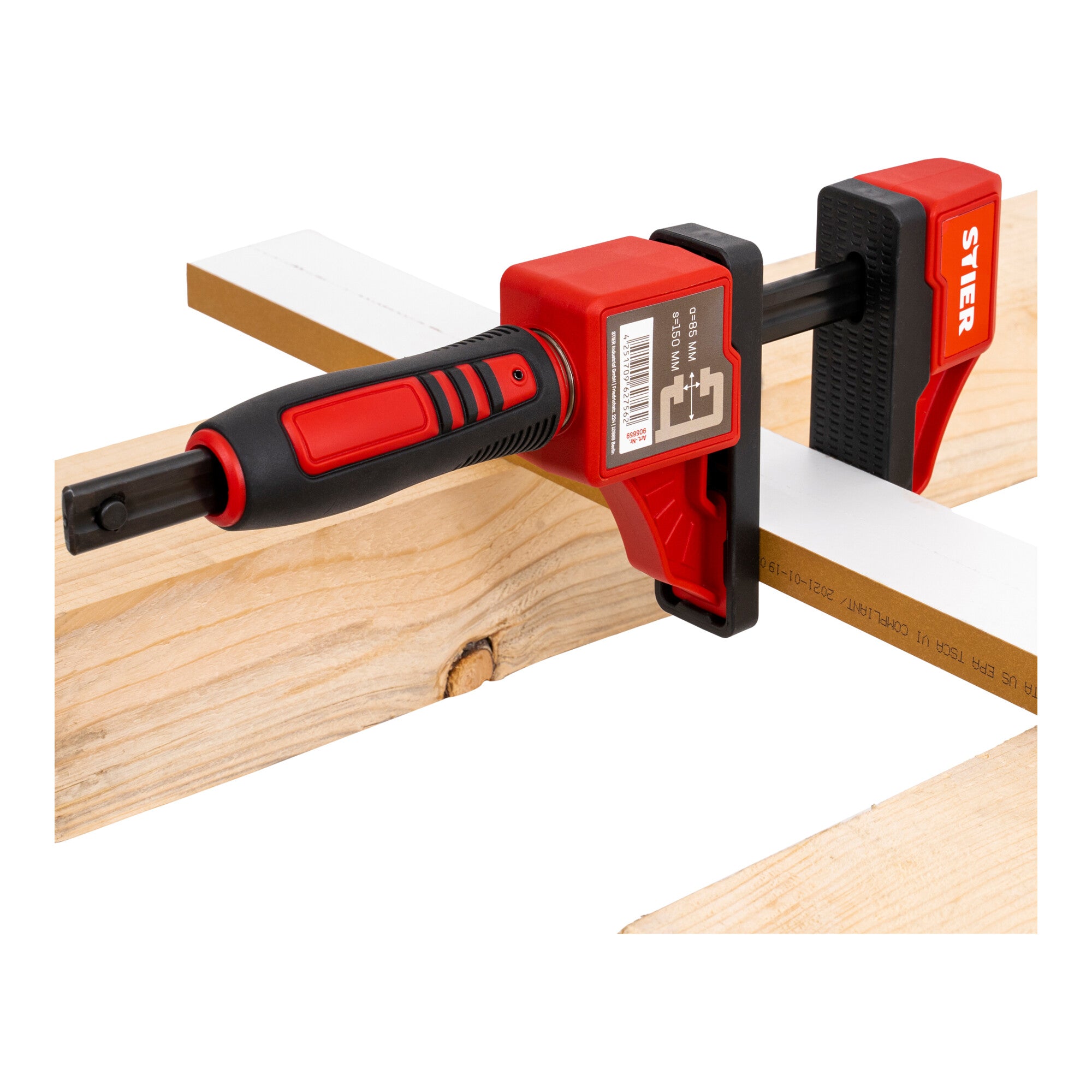 STIER compact clamp ideal for working in tight spaces 150 mm clamping width 60 mm