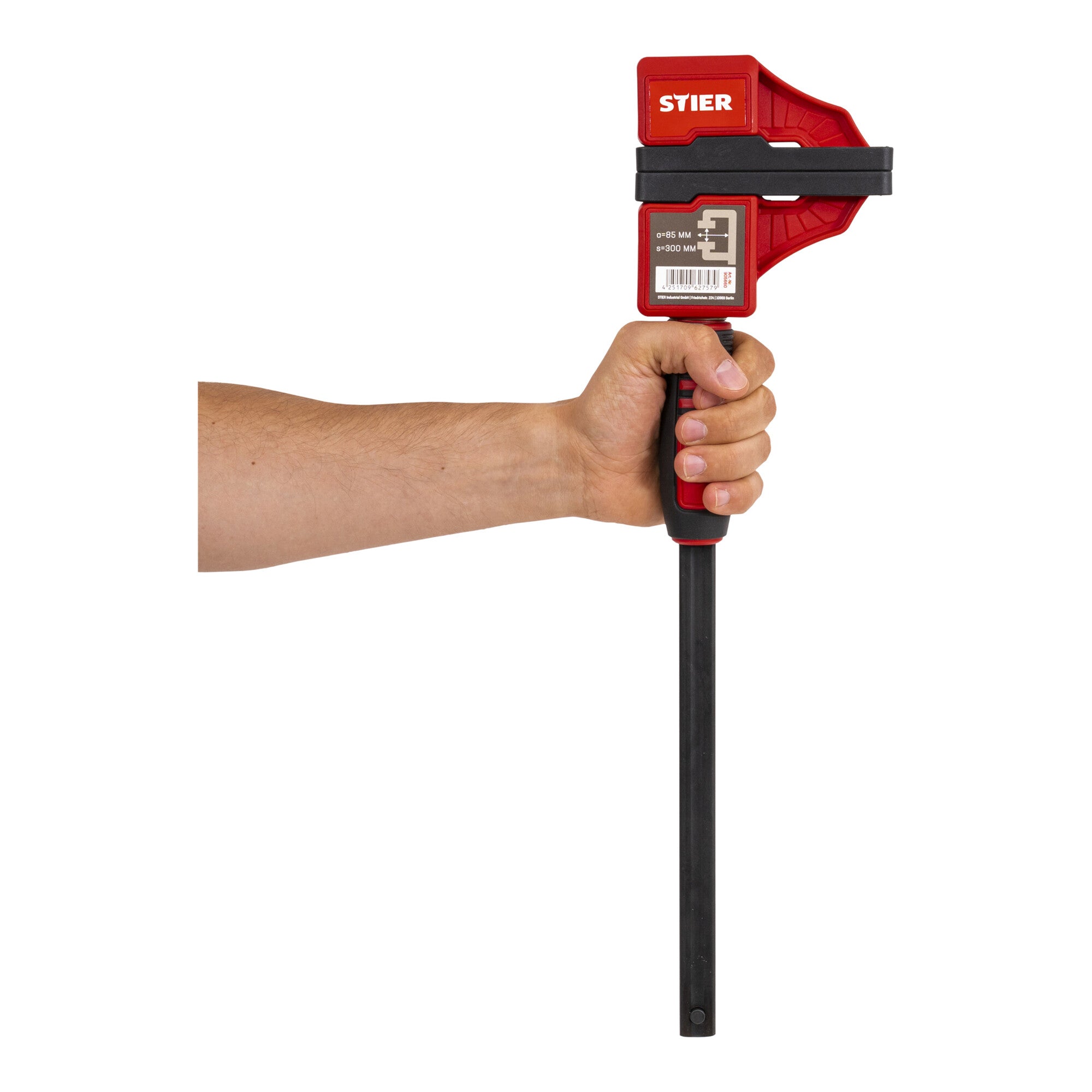 STIER compact clamp ideal for working in tight spaces 300 mm clamping width 60 mm