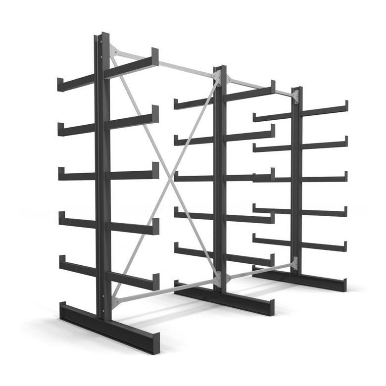 STIER cantilever rack double-sided 5 levels storage rack with various field numbers