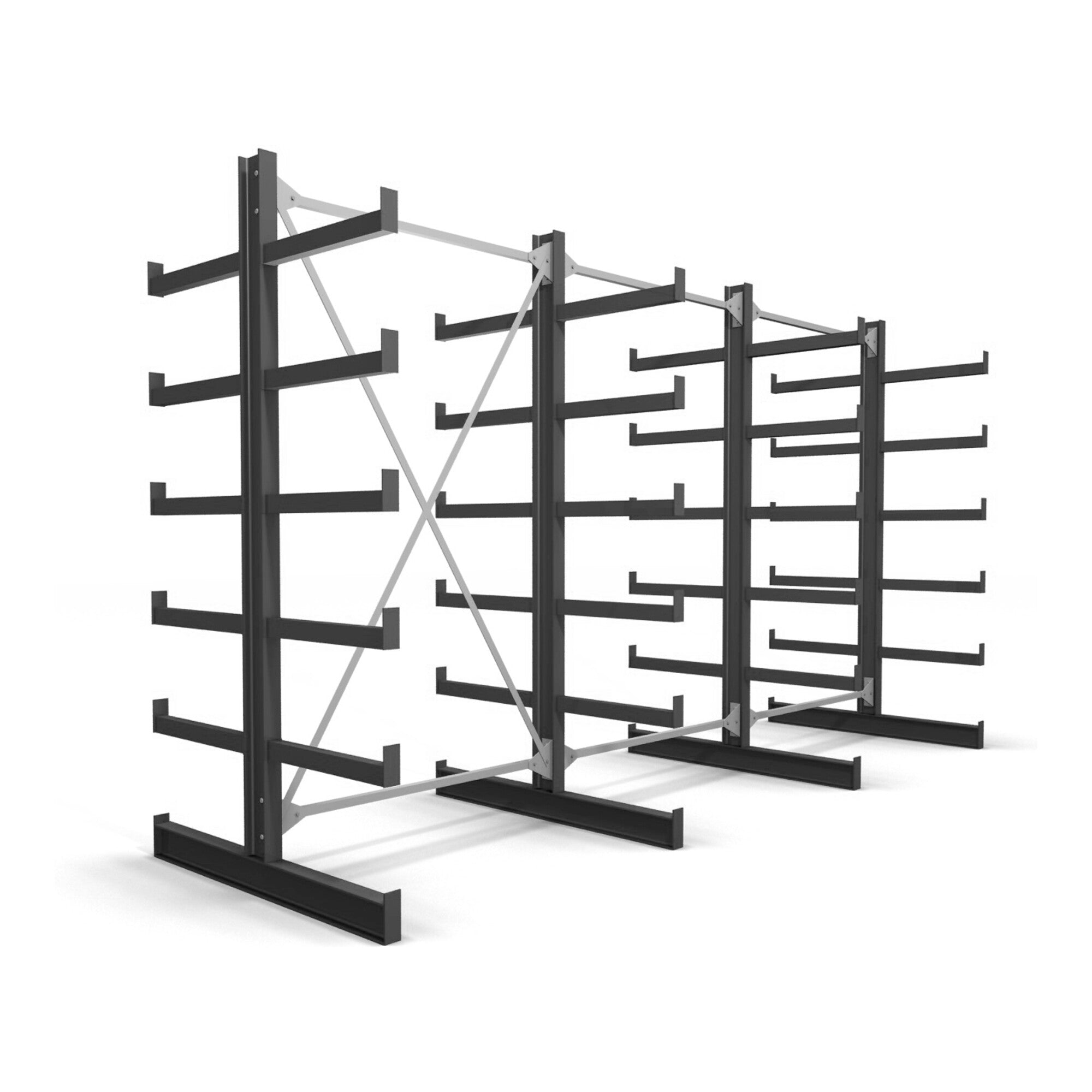STIER cantilever rack double-sided 5 levels storage rack with various field numbers
