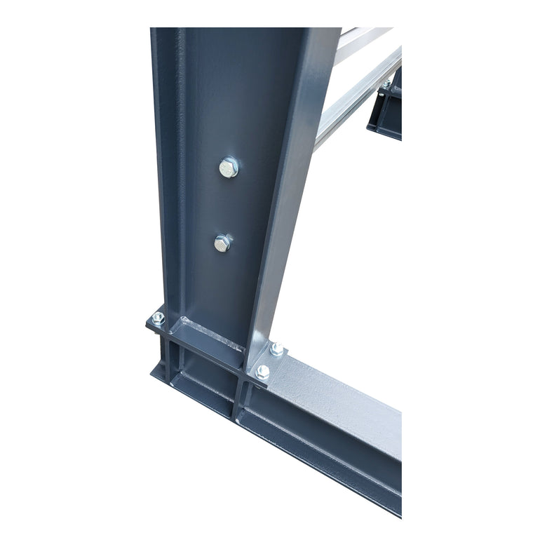 STIER cantilever rack, screwable, one-sided, 4 bays with 3 levels, 5120x2550x800mm