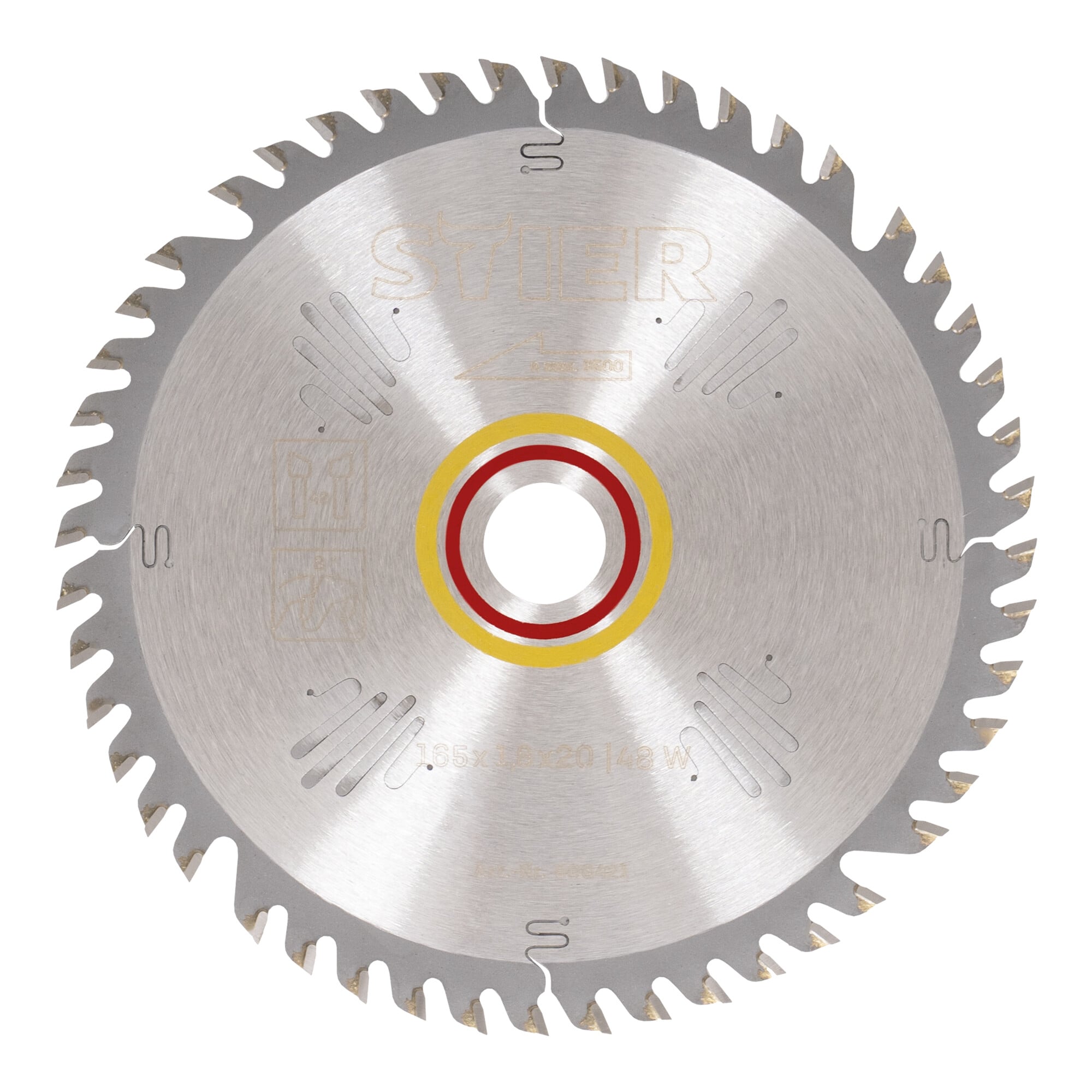 STIER circular saw blade wood 165 x 1.8 x 20 48W 8° chip angle