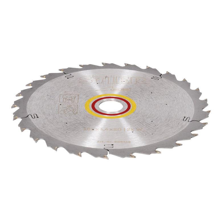 STIER circular saw blade wood 165 x 1.9 x 20 25W 23° chip angle