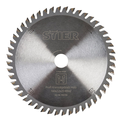 STIER Kreissägeblatt Profi Holz Hartfaserplatten Gispkartonplatten div. Größen