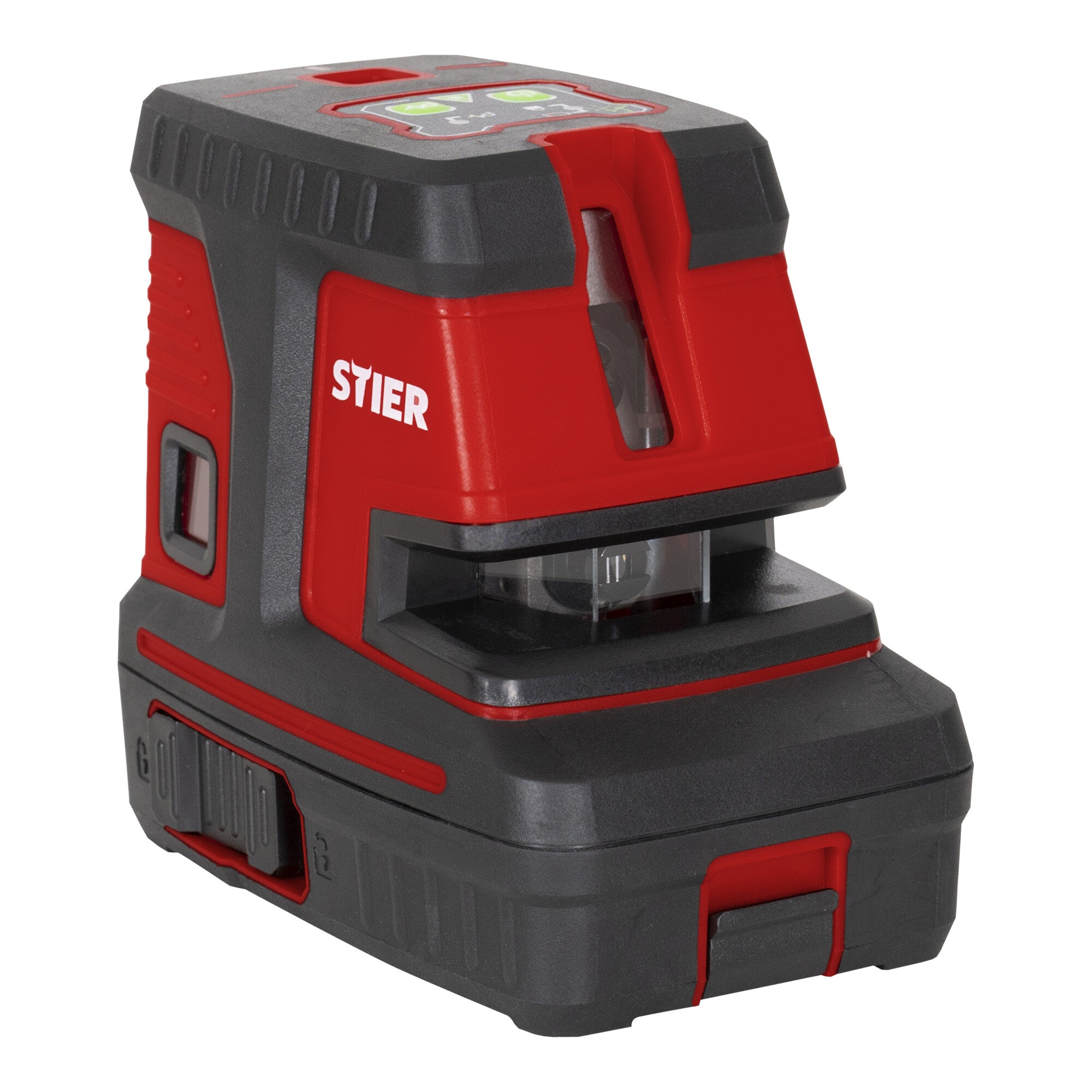 STIER cross line laser 150° x 130° with 5 plumb points green