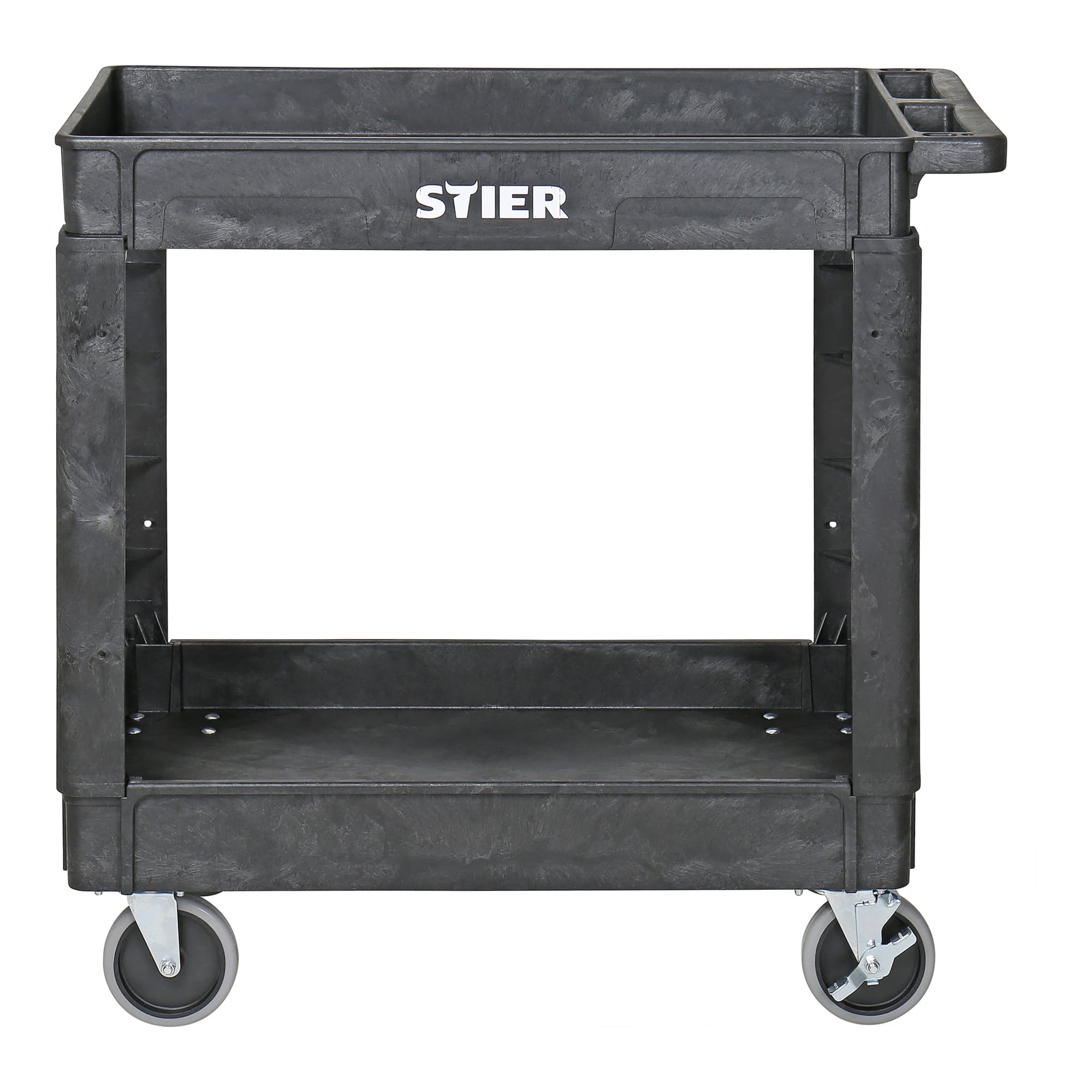 STIER plastic multi-purpose trolley with 2 or 3 levels, multi-purpose trolley up to 250 kg
