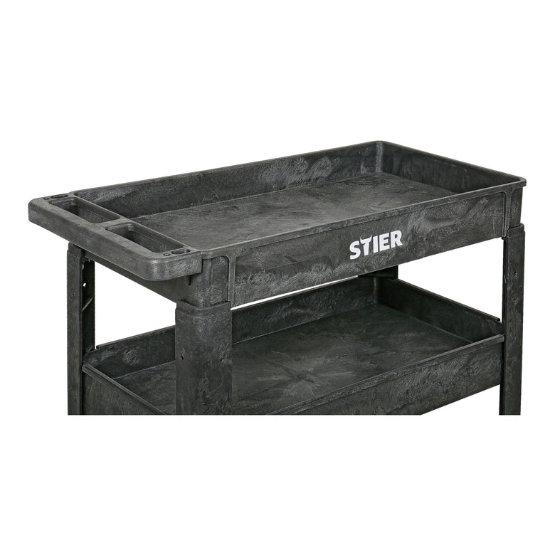STIER plastic multi-purpose trolley with 2 or 3 levels, multi-purpose trolley up to 250 kg
