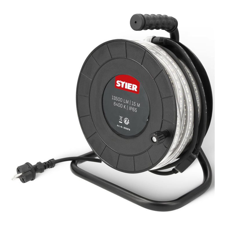 STIER LED Streifen Baustrahler 15m 13.500lm 6400k 900lm/m PVC erweiterbar auf