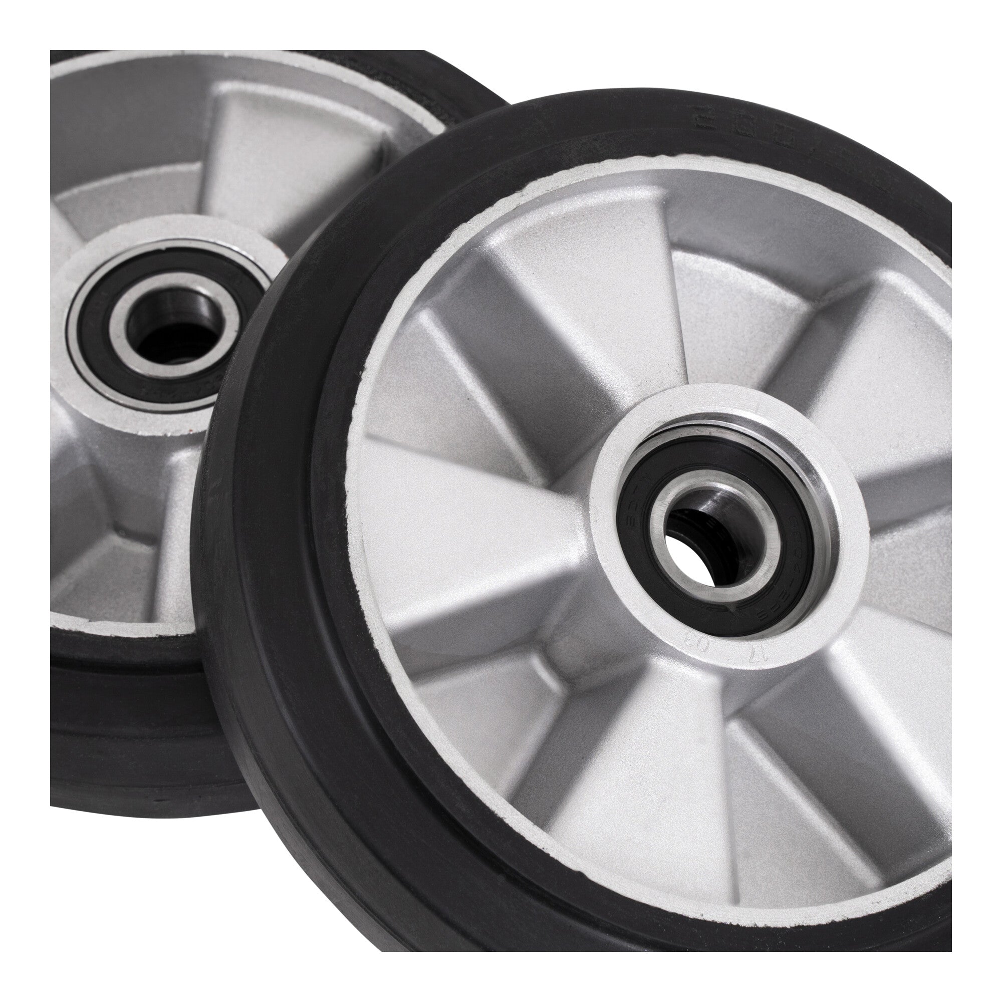 STIER steering wheel set for pallet trucks made of rubber for optimal grip easier