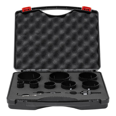 STIER hole saw electrician set HSS-Co8 bimetal 32 40 54 60 68 11-piece 25 76 86
