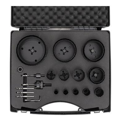 Lochsägen-Set HSS-Co8 Bimetall 21-teilig 19 - 121 x 44 mm aggressiver Schnitt