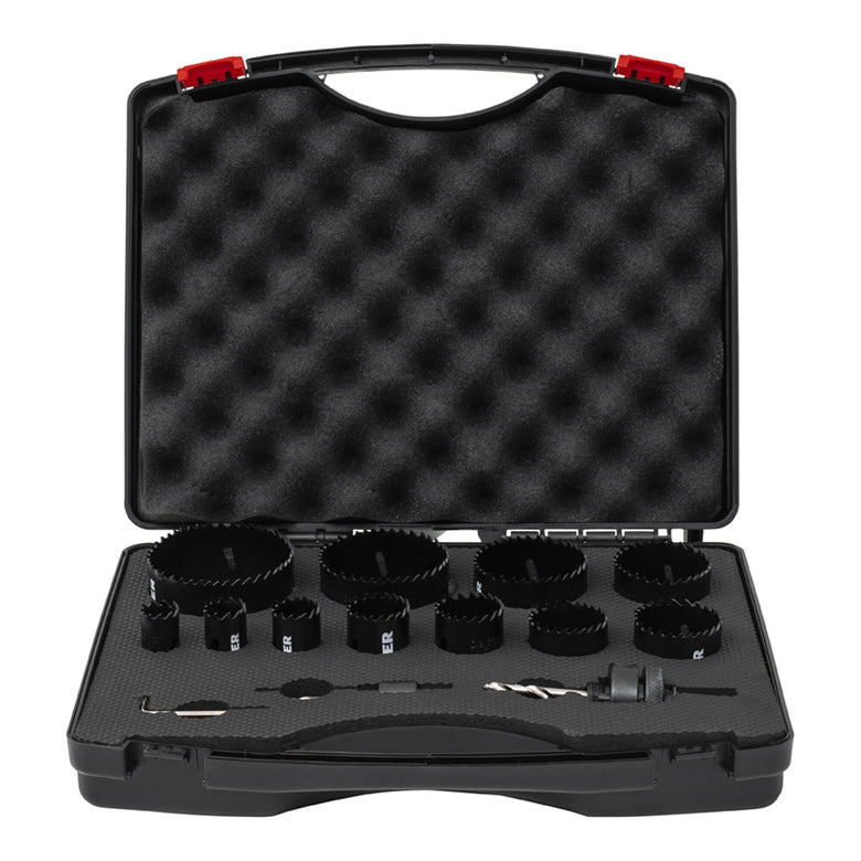 STIER Lochsägen-Set HSS-Co8 Bimetall 22 25 32 35 40 44 51 60 14-teilig 20 68 76