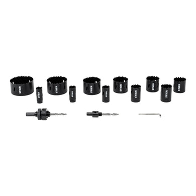 STIER Lochsägen-Set HSS-Co8 Bimetall 22 25 32 35 40 44 51 60 14-teilig 20 68 76