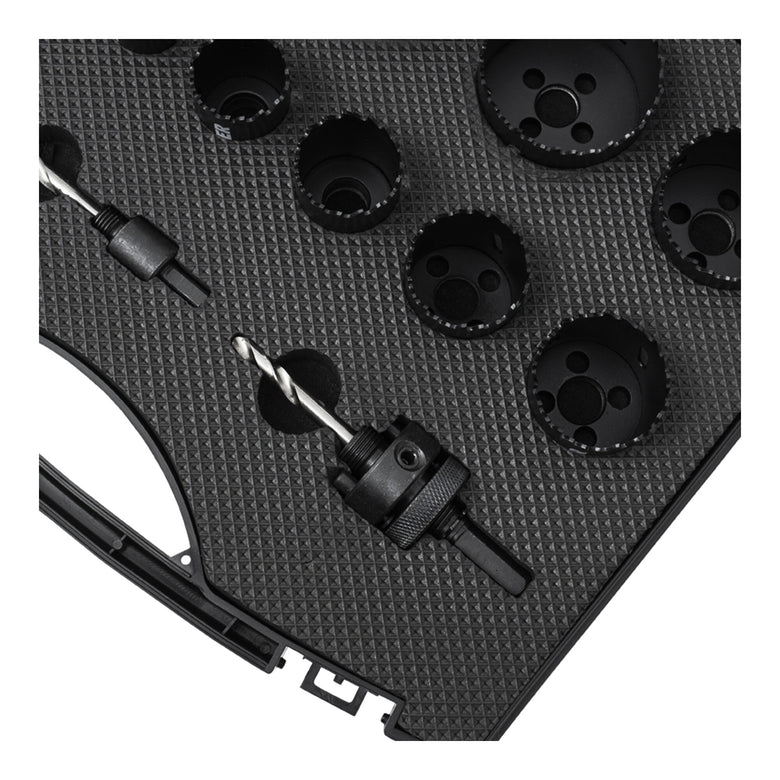 STIER Lochsägen-Set HSS-Co8 Bimetall 22 25 32 35 40 44 51 60 14-teilig 20 68 76