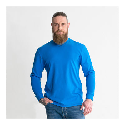 STIER Longsleeve Logo Capsule organic cotton XXL Indigo Blue