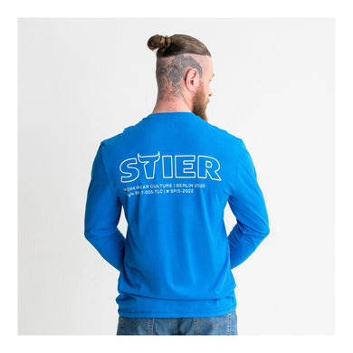 STIER Longsleeve Logo Capsule organic cotton XXL Indigo Blue