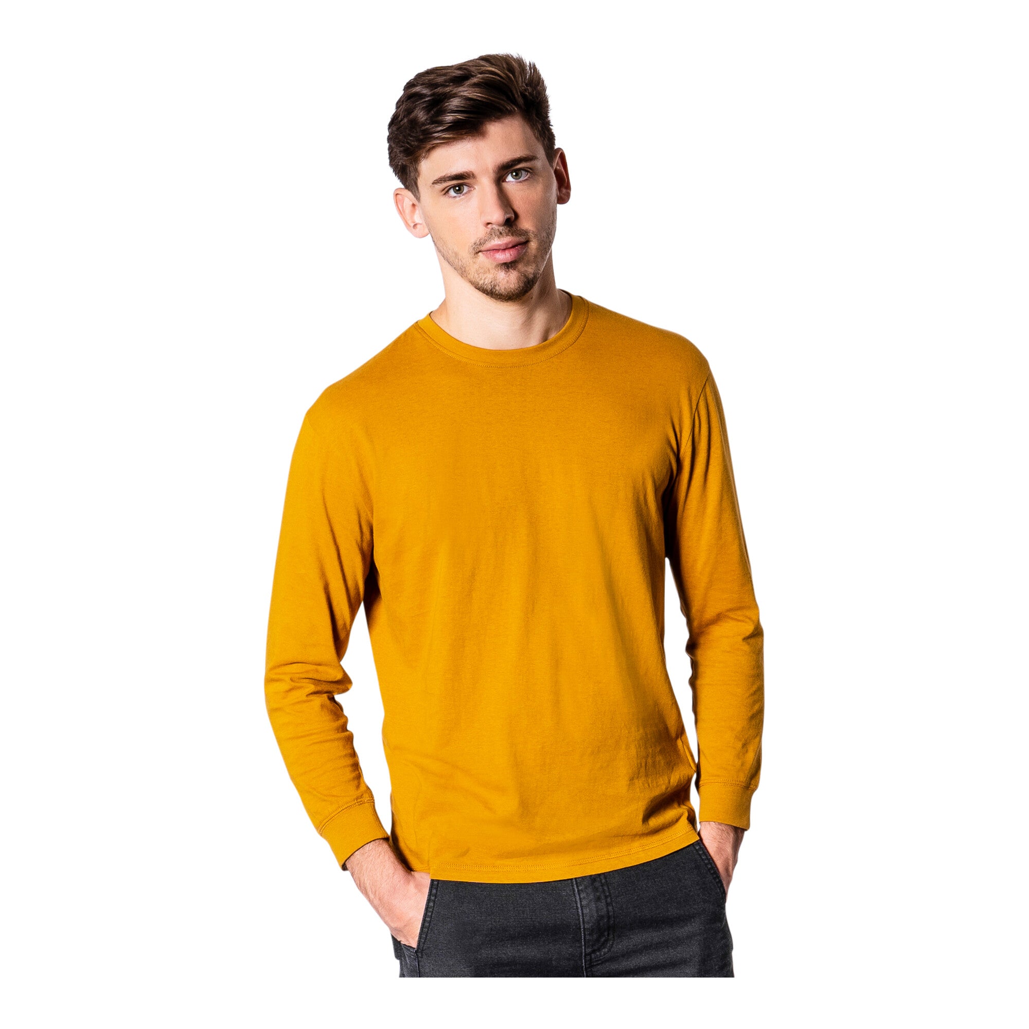 STIER Longsleeve M Golden Brown