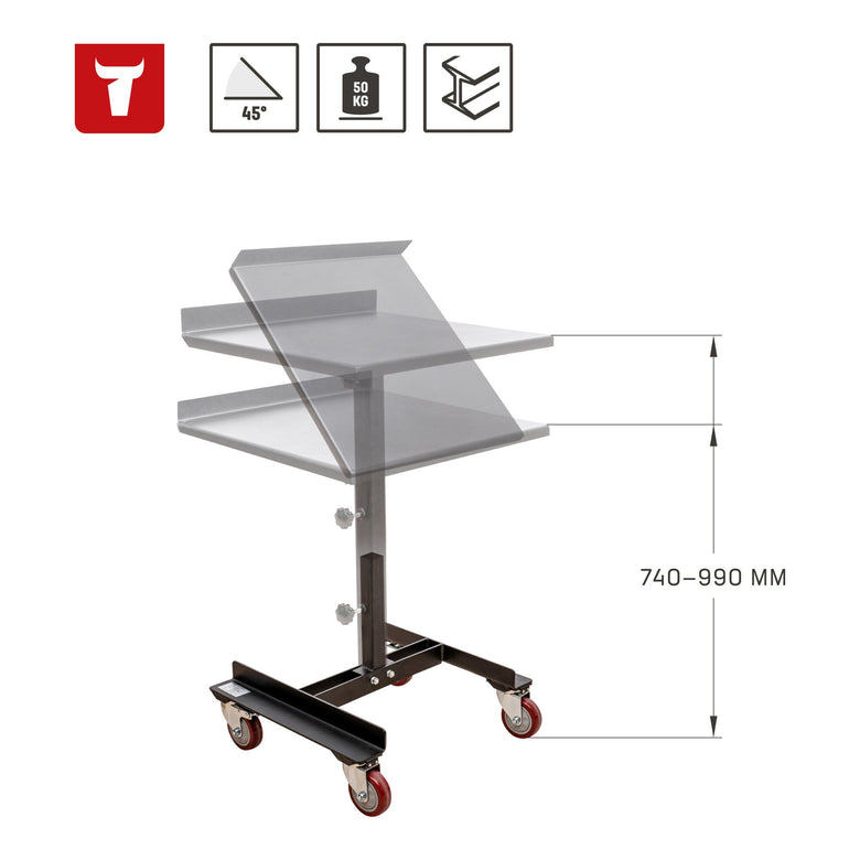 STIER material stand load capacity 50 kg roll stand workshop equipment