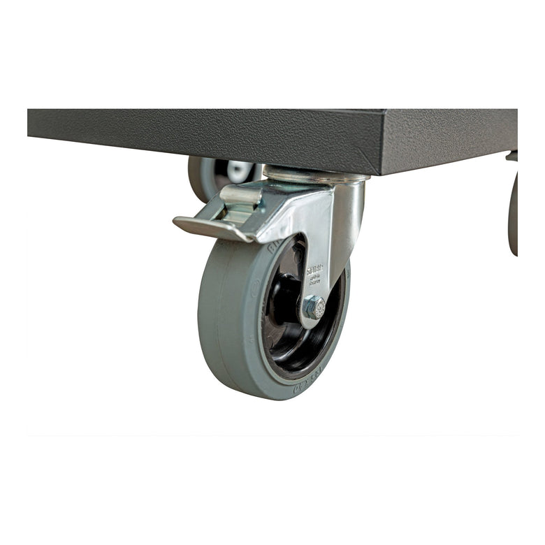 STIER Mobiler Schubladenschrank mit 6 Schubladen BxTxH 600x575x1090 mm, anthrazitgrau/lichtgrau, RAL 7016 / RAL 7035