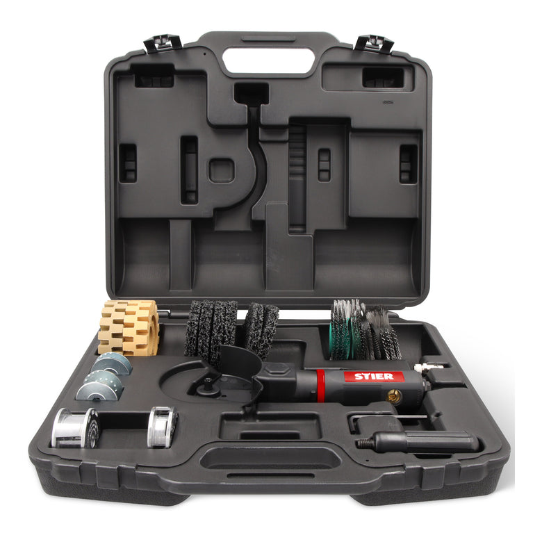 STIER Multi-Grinder Set 17-piece Set Plug Nipple 1/4 inch