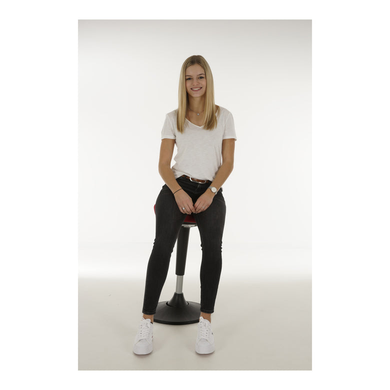 STIER multi-movable standing aid with plate base, height-adjustable stool, various colors