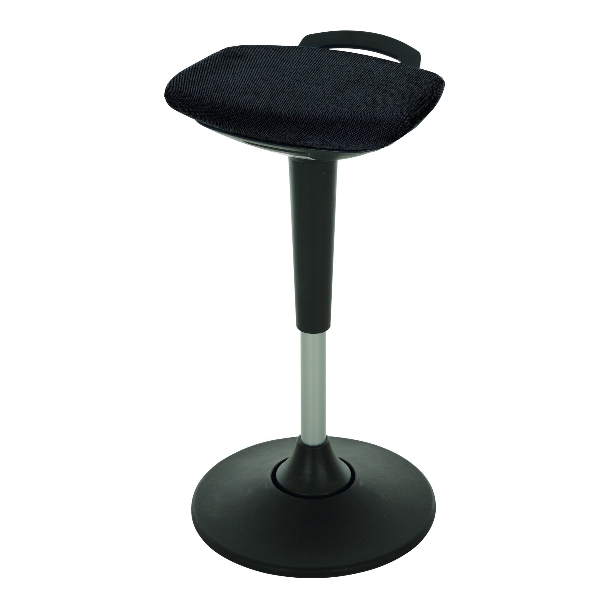 STIER multi-movable standing aid with plate base, height-adjustable stool, various colors