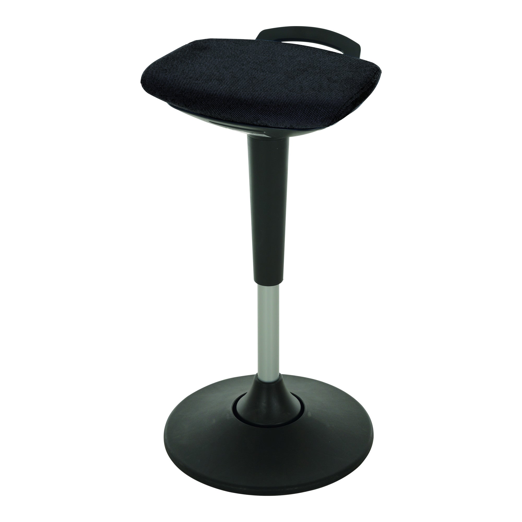 STIER multi-movable standing aid with plate base, height-adjustable stool, various colors