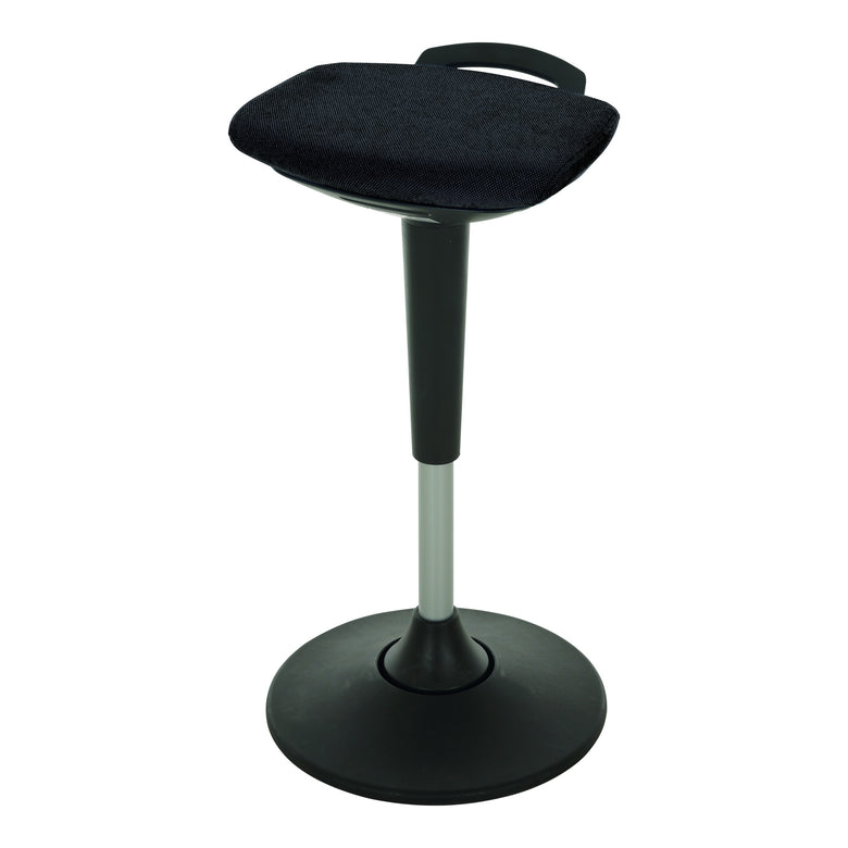 STIER multi-movable standing aid with plate base, height-adjustable stool, various colors