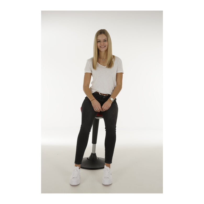 STIER multi-movable standing aid with plate base, height-adjustable stool, various colors