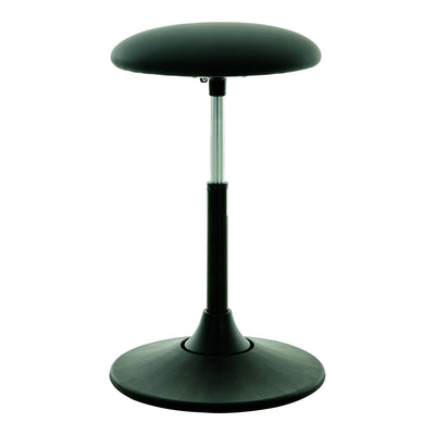STIER Multibeweglicher Hocker ergonomisch höhenverstellbar schwarz Kunstleder