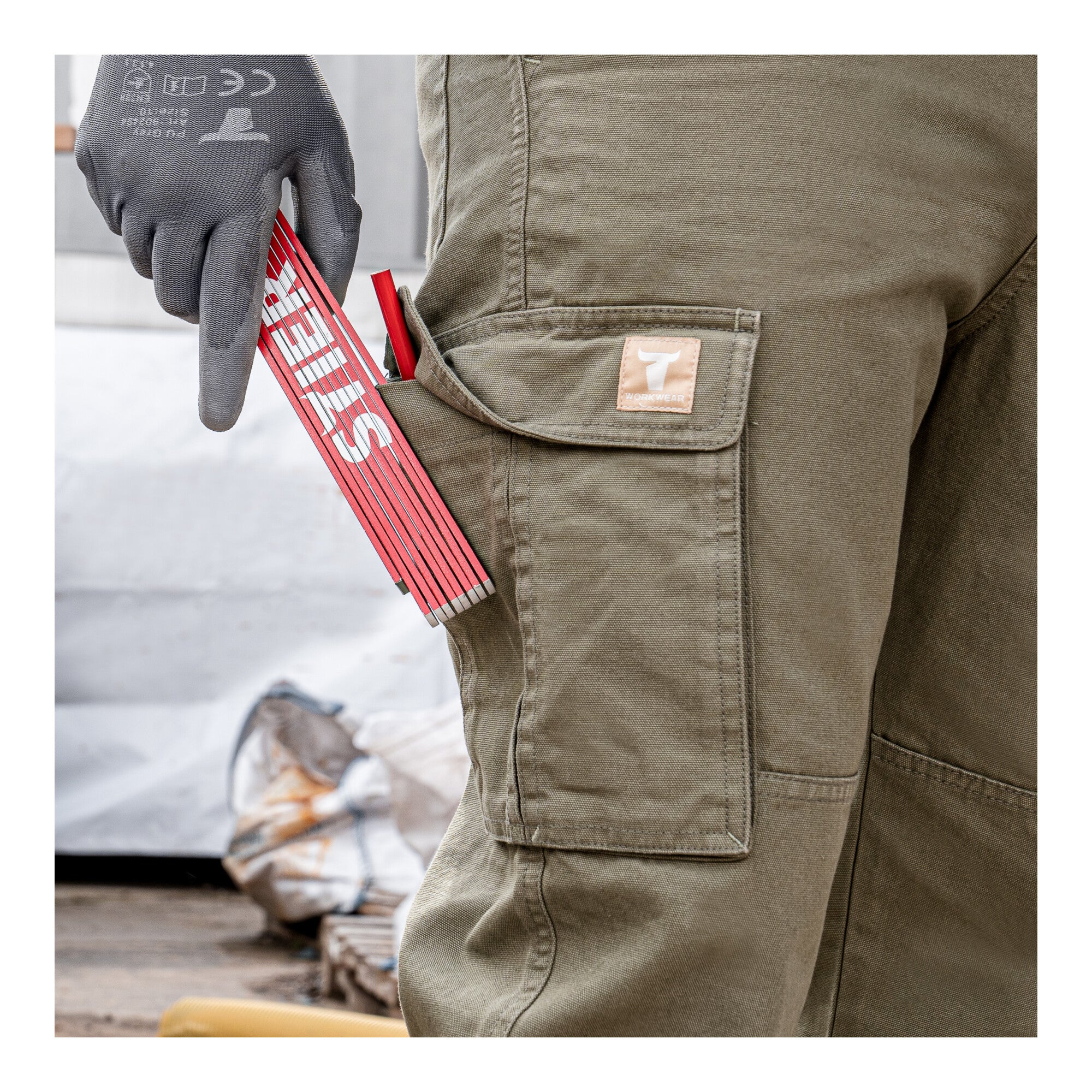 STIER Multipocket Cargo Pants essential bci cotton 30/32 Olive