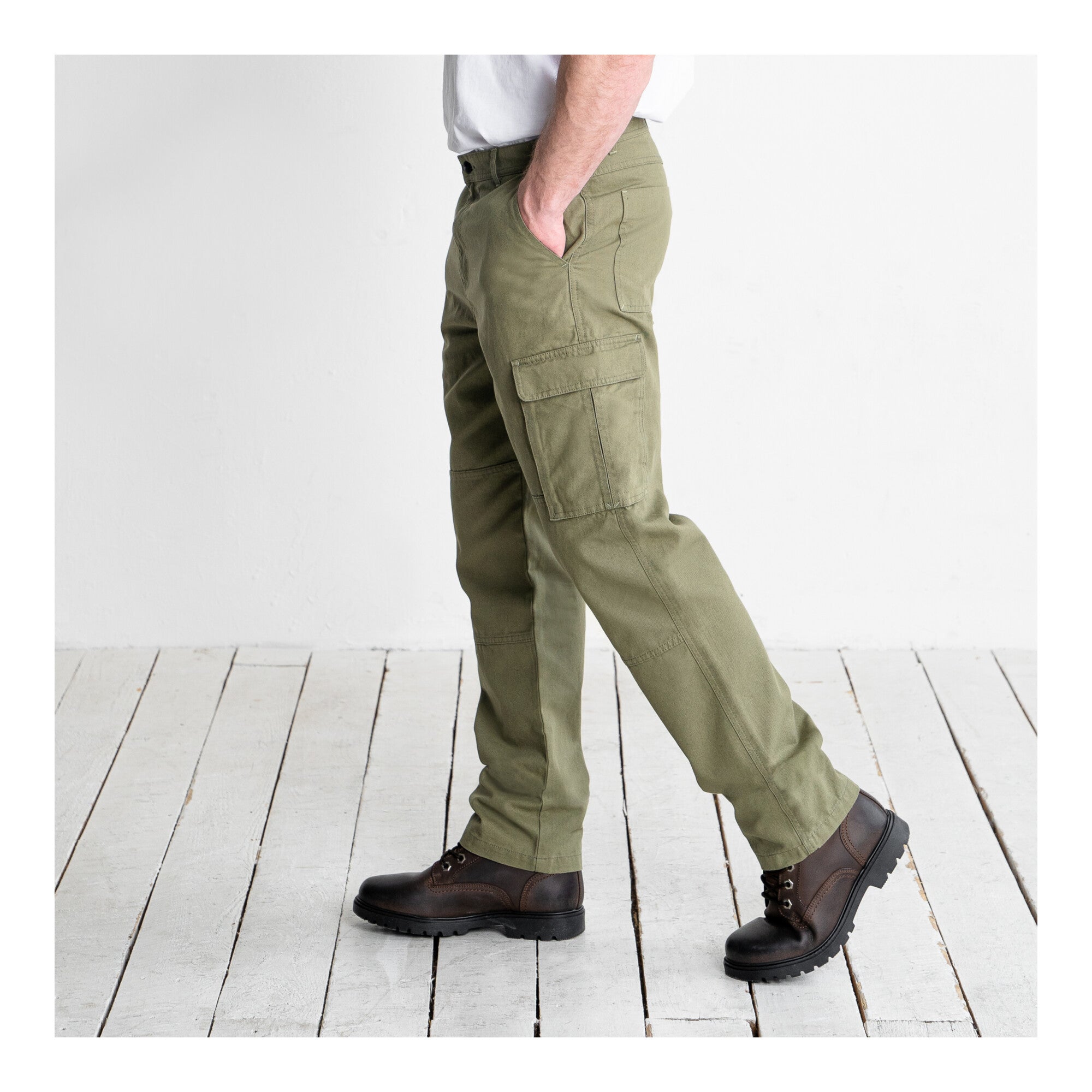 STIER Multipocket Cargo Pants essential bci cotton 34/32 Olive