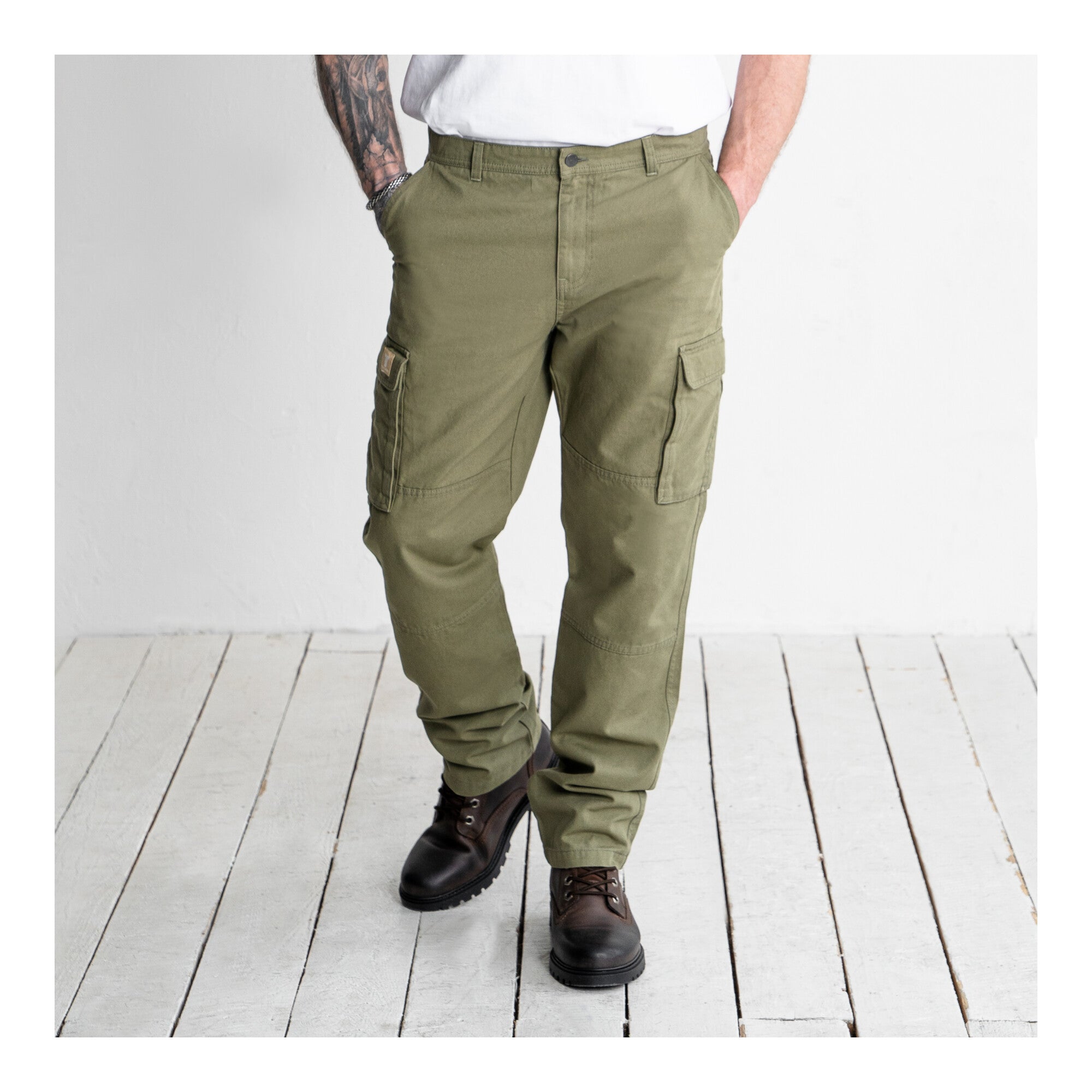 STIER Multipocket Cargo Pants essential bci cotton 34/34 Olive