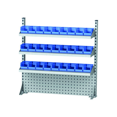 STIER multi-wall construction WxH 1000x950 mm 1 perforated wall 3 shelves