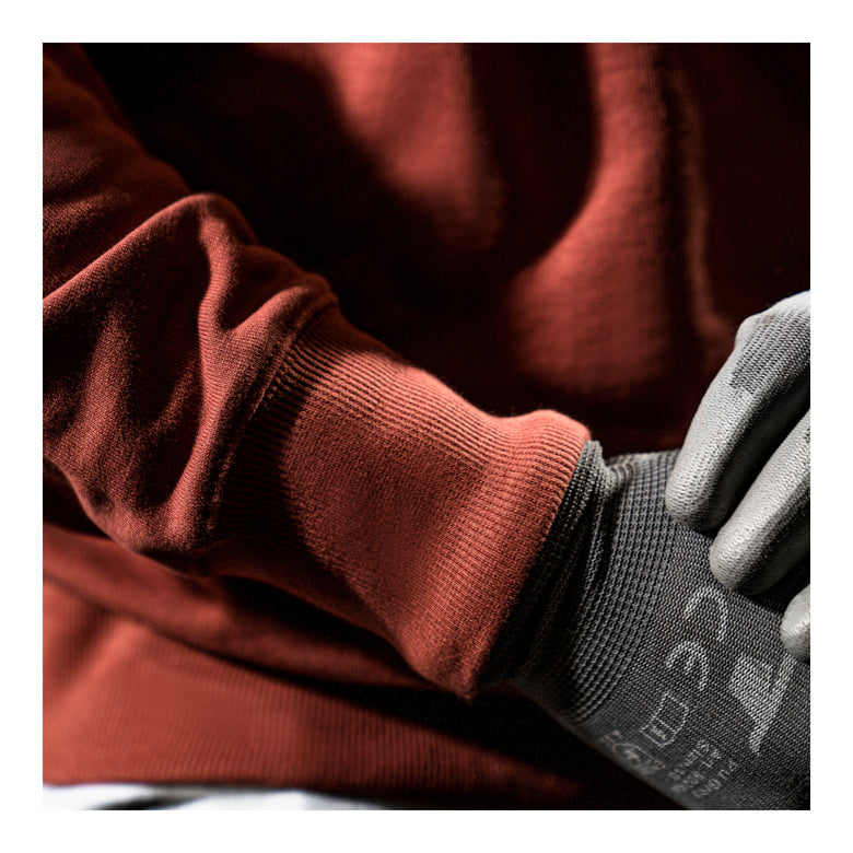 STIER Oversized Zip Sweater Functional Pocket organic cotton L Black