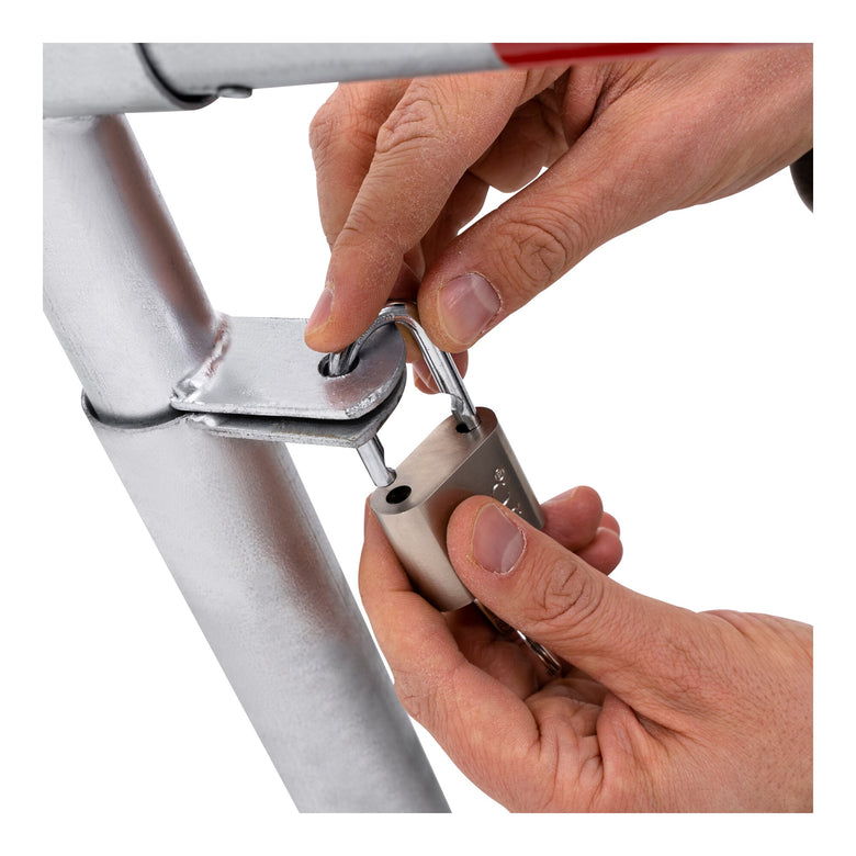 STIER parking barrier foldable sturdy with padlock 2 keys in