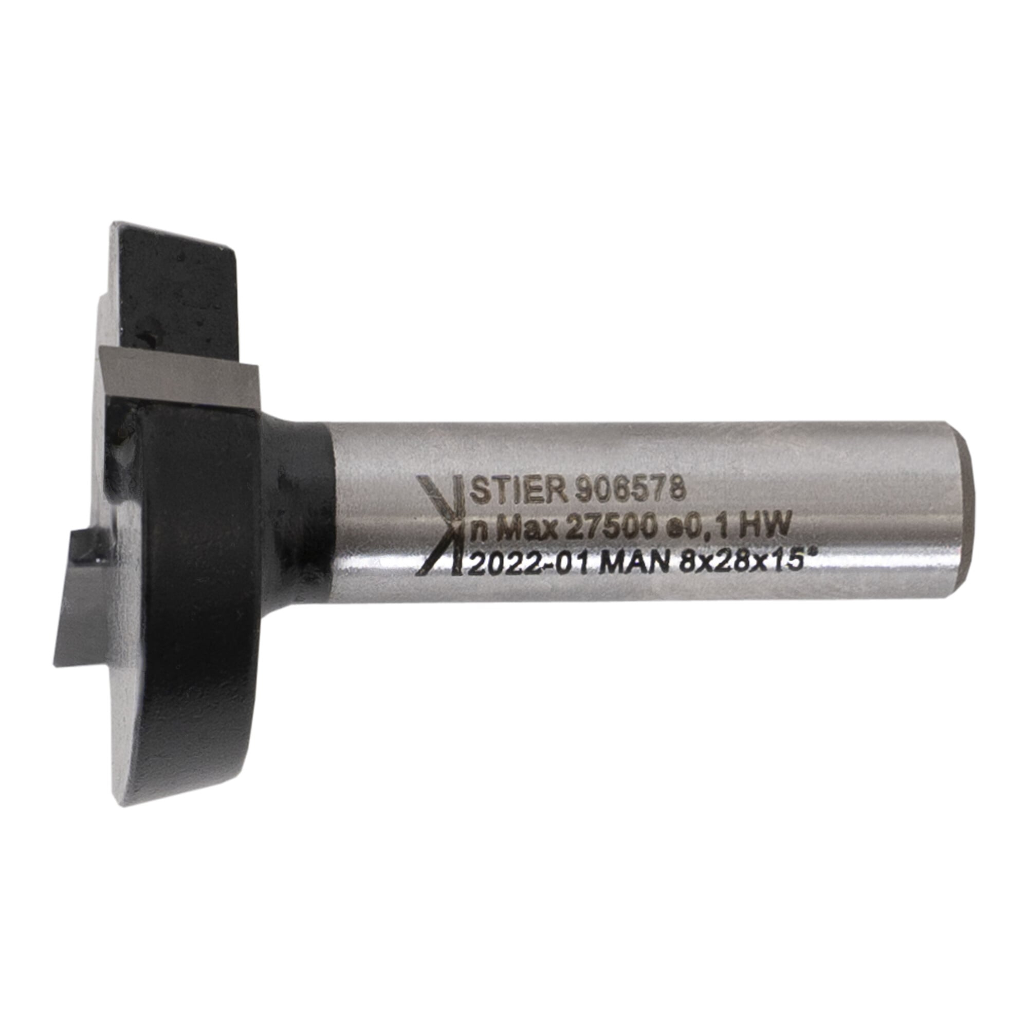 STIER Planfräser HW 8 mm Durchmesser 28 mm NL 7,5 mm 5 Grad