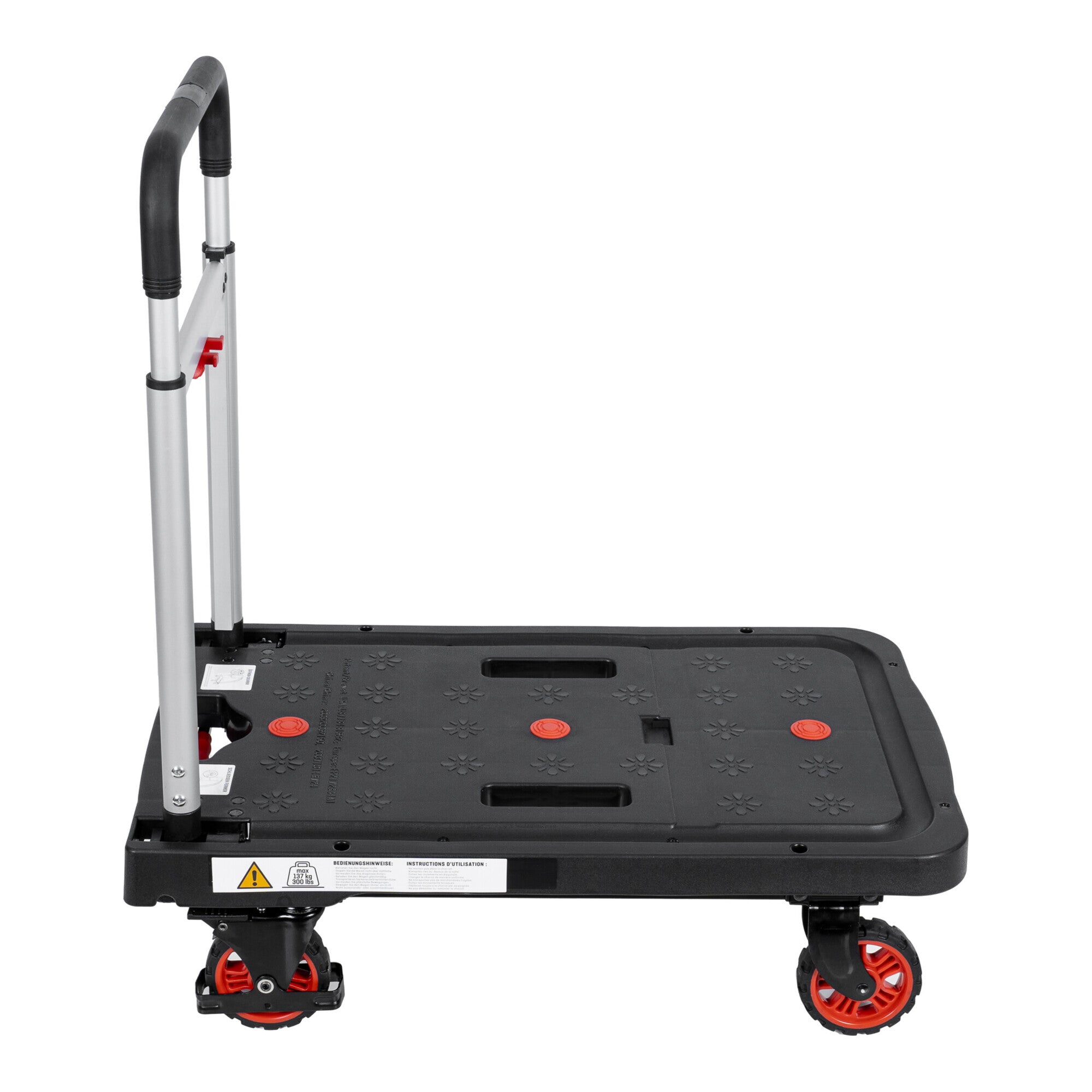 STIER platform trolley trolley fully foldable load capacity 137 kg 680 x 410 x