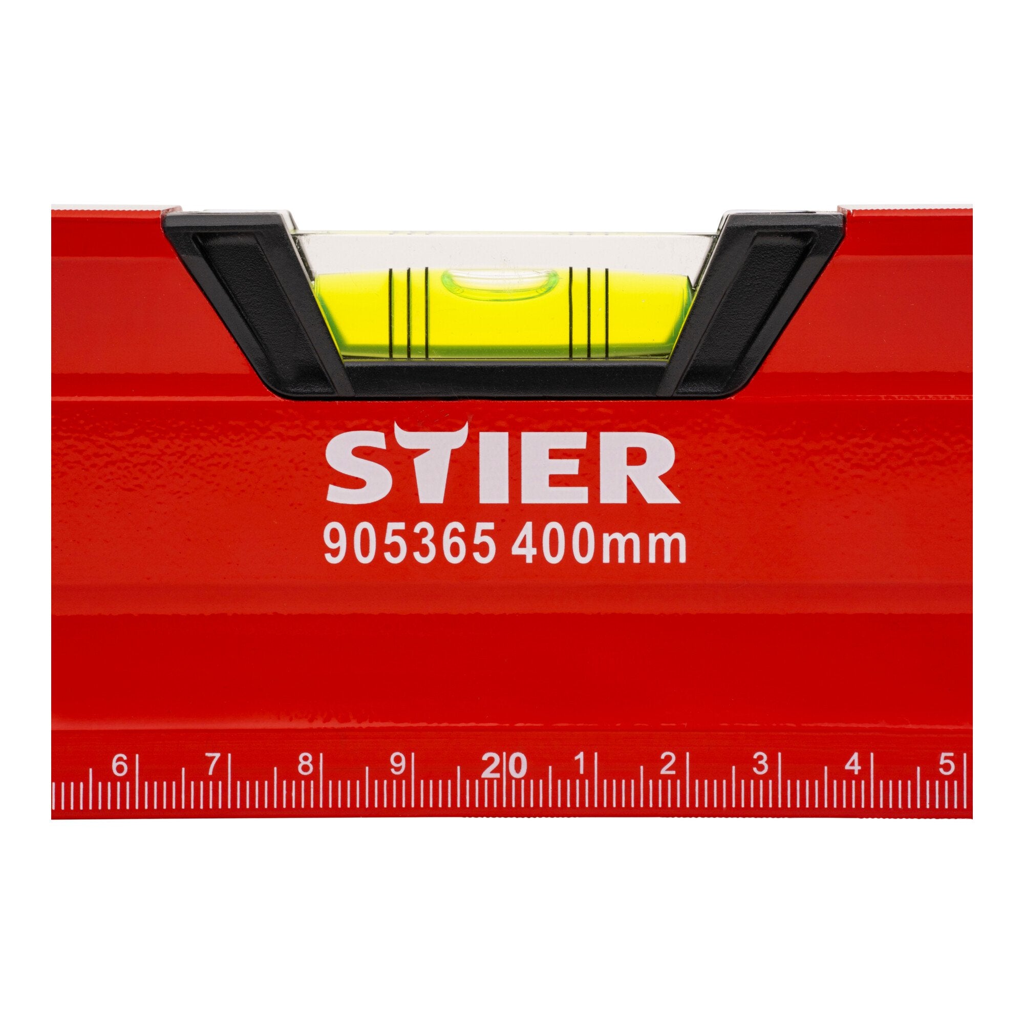 STIER Premium Wasserwaage mit Magnet und drei Libellen 40 bis 200 cm