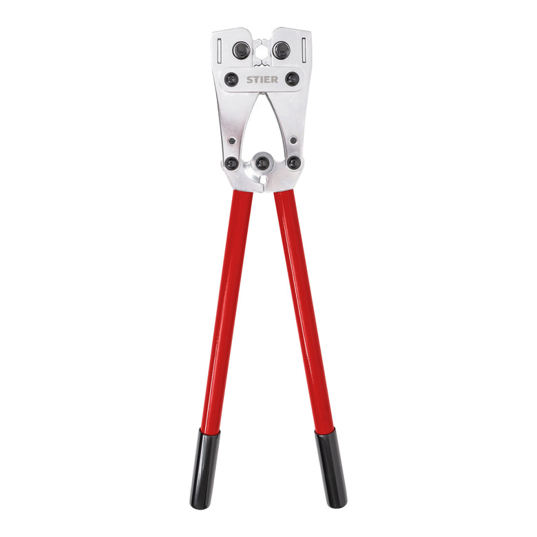 STIER crimping pliers 6-edge 6-120 mm² low-maintenance for cable lugs connectors